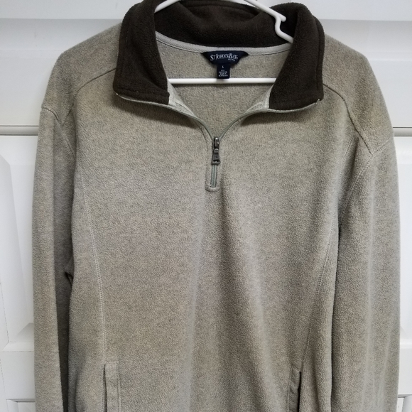 St Johns Bay Mens Quarter Zip Fleece 